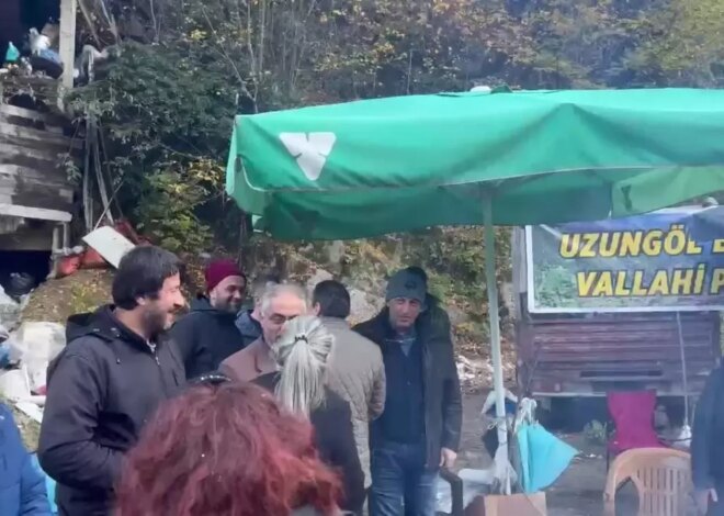 Uzungöl’de HES Direnişi Destekleniyor